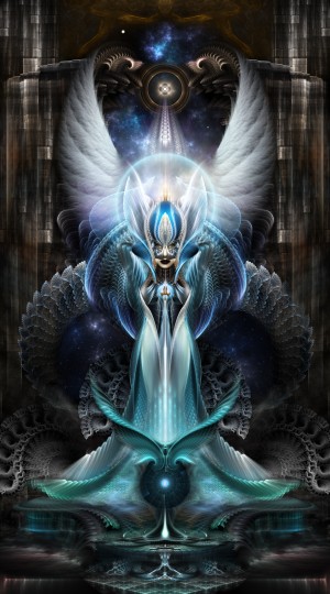 The Glory Of Arsencia Fractal Art Fantasy Portrait